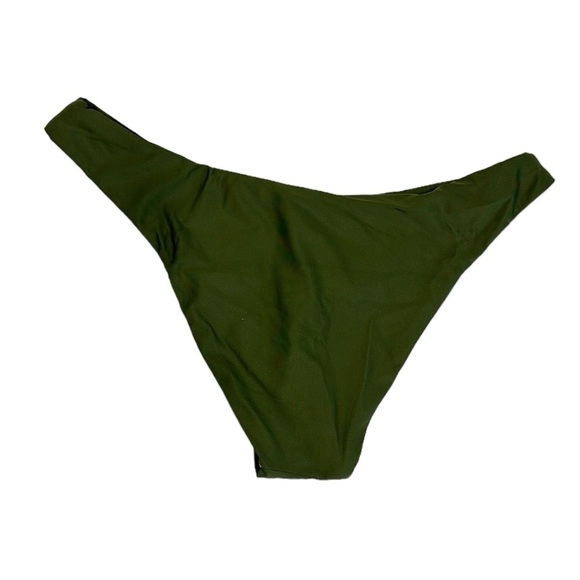 J. Crew Bikini Bottom Women's M Green Curved Waist Cheeky New BC125 7834 - Picture 3 of 11